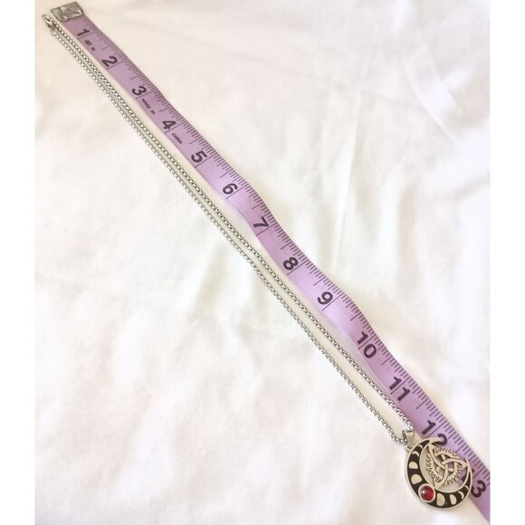 Mystical Moon Witch Knot Stainless Steel Celtic Trinity Knot Pendant Necklace Re - Picture 3 of 6